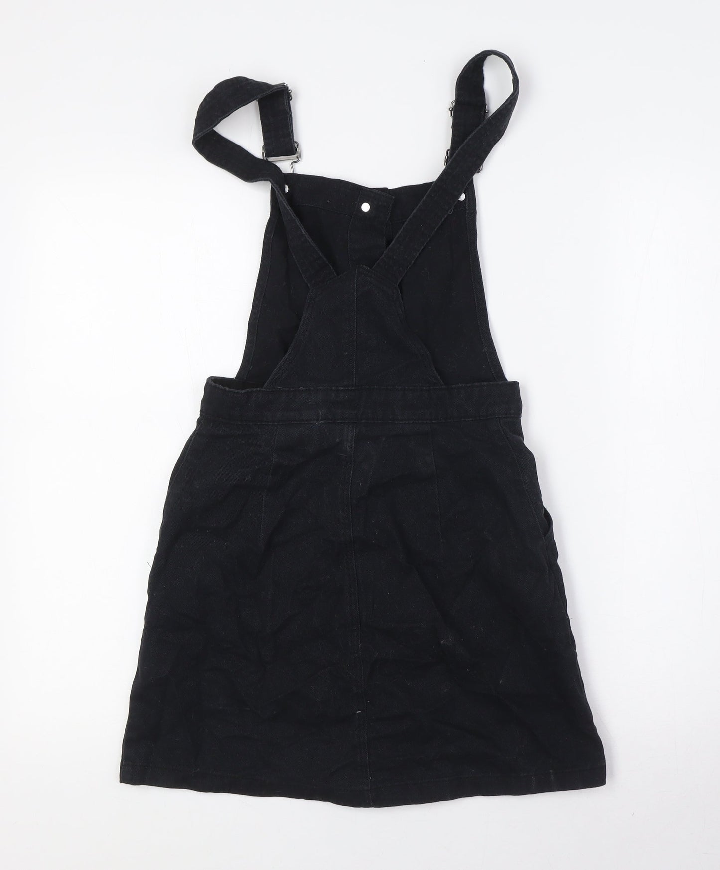 Divided by H&M Womens Black Cotton A-Line Size 6 Square Neck