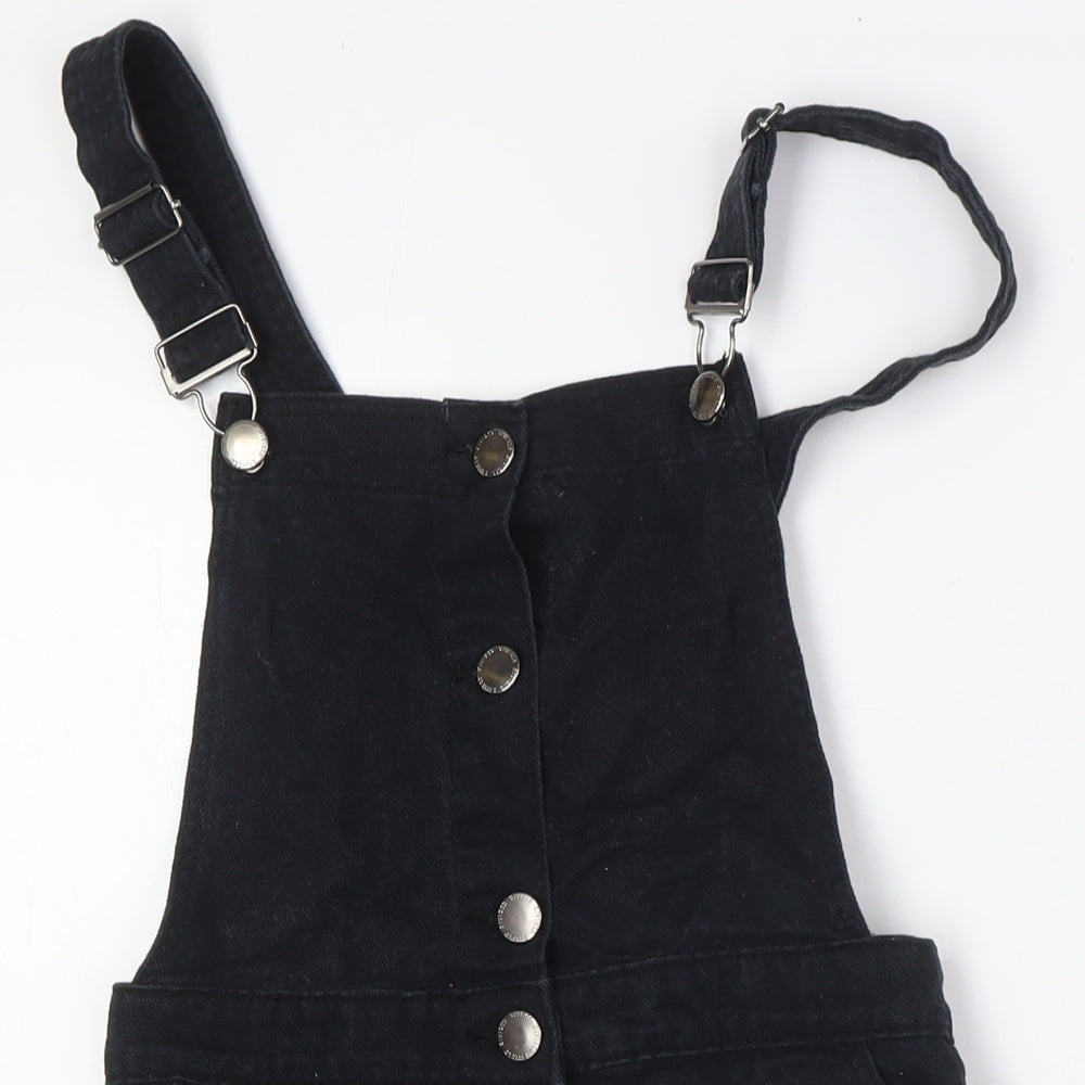 Divided by H&M Womens Black Cotton A-Line Size 6 Square Neck