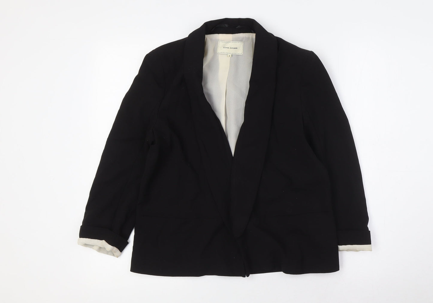 River Island Womens Black Jacket Size 8