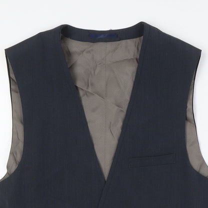NEXT Womens Grey Gilet Waistcoat Size 36 Button
