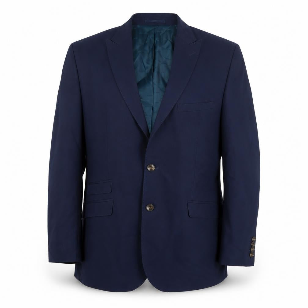 OneSixFive Mens Blue Polyester Jacket Suit Jacket Size 42 Regular