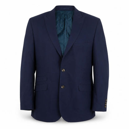 ONESIX5IVE Mens Blue Polyester Jacket Suit Jacket Size 42 Regular