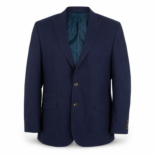 ONESIX5IVE Mens Blue Polyester Jacket Suit Jacket Size 42 Regular