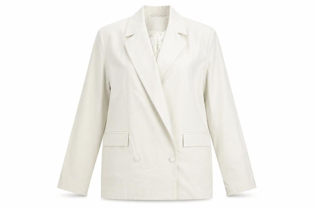 Misspap Womens Ivory Jacket Size 6 Button