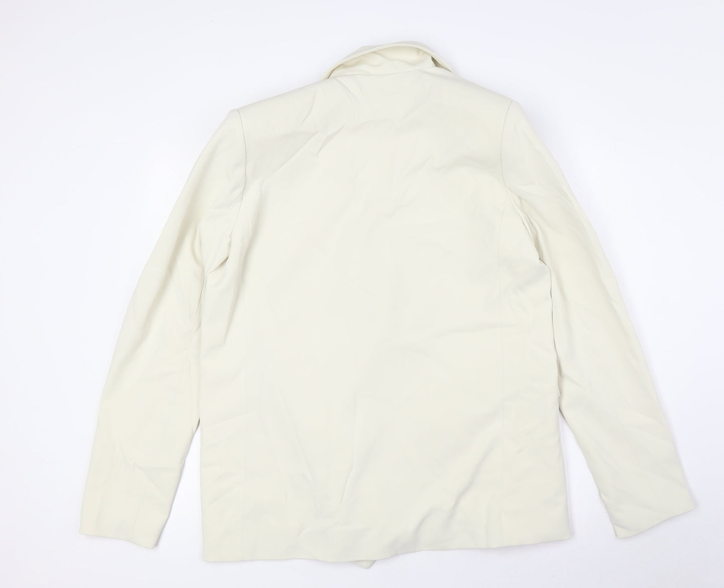 Misspap Womens Ivory Jacket Size 6 Button