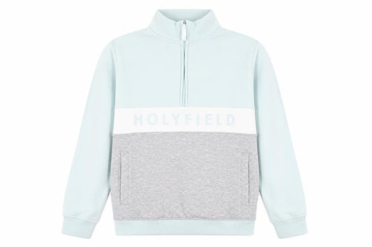 Holyfield Girls Blue Cotton Pullover Sweatshirt Size 12-13 Years Zip