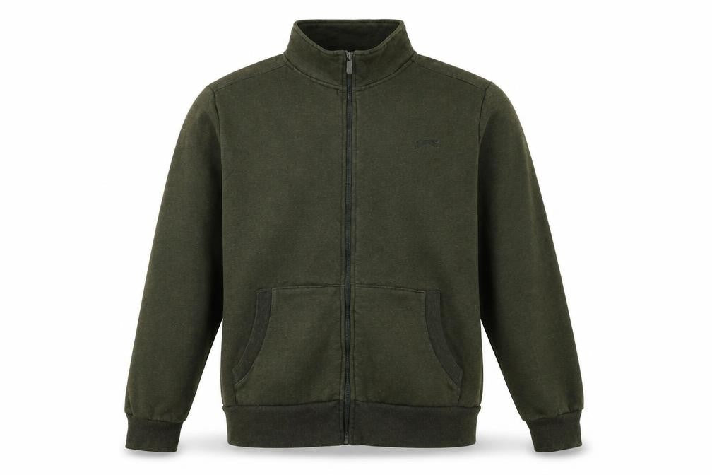 Slazenger Mens Green Cotton Full Zip Sweatshirt Size 2XL