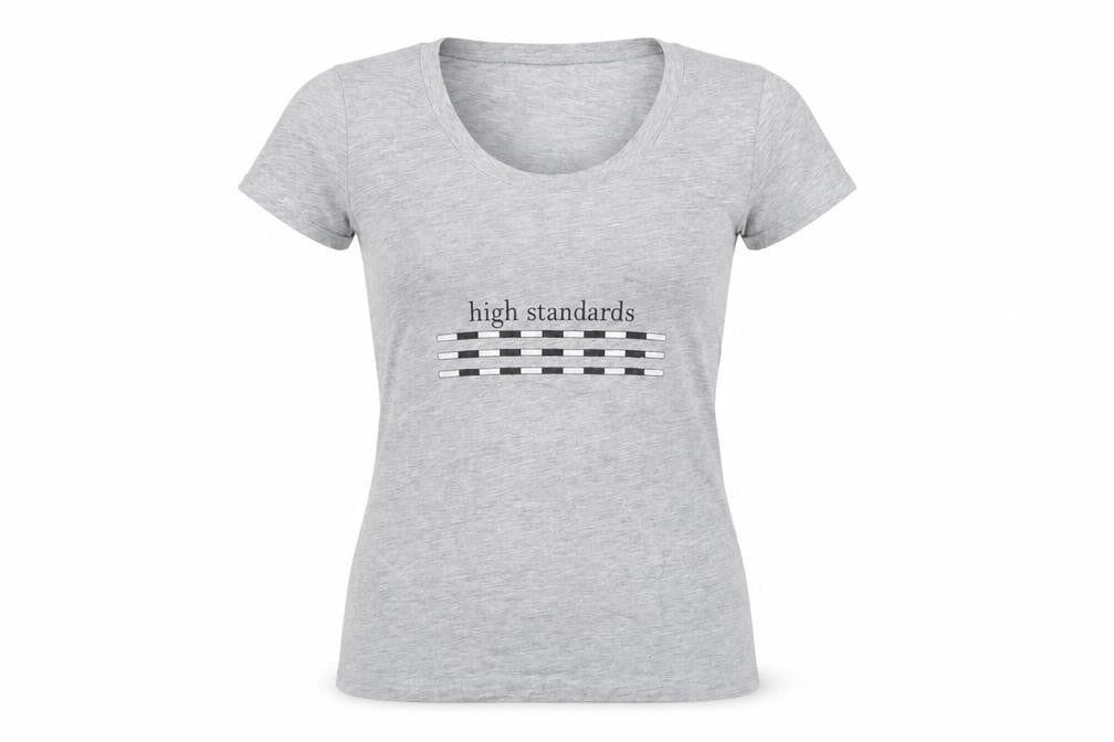 Bella + Canvas Womens Grey Cotton Basic T-Shirt Size S Round Neck