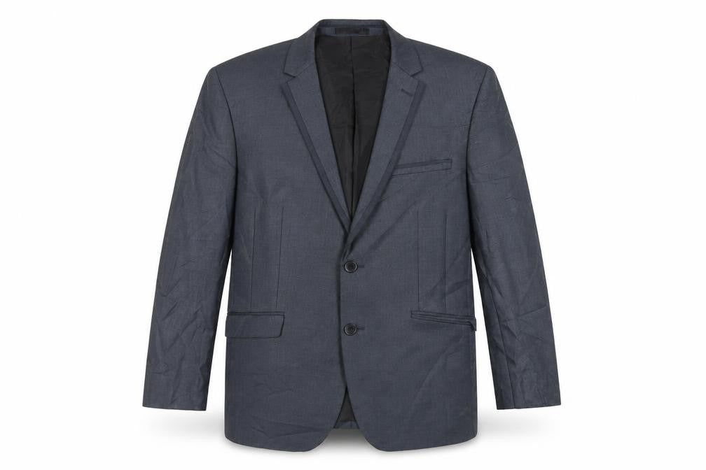 OneSixFive Mens Blue Polyester Jacket Suit Jacket Size 42 Regular
