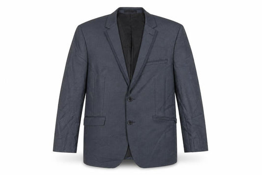 ONESIX5IVE Mens Blue Polyester Jacket Suit Jacket Size 42 Regular