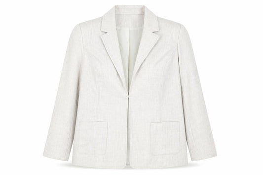 EWM Womens Beige Jacket Blazer Size 20 Hook & Eye