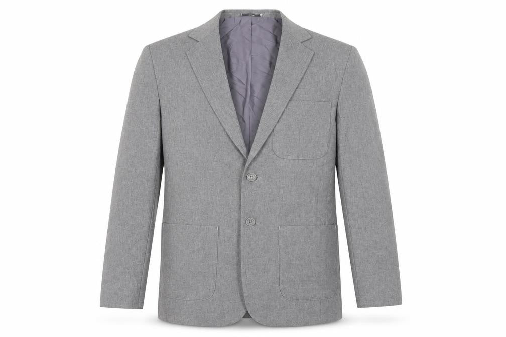 Pine & Buckland Mens Grey Polyester Jacket Suit Jacket Size 36 Regular