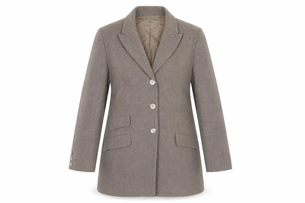 Linea Womens Brown Jacket Blazer Size 12 Button