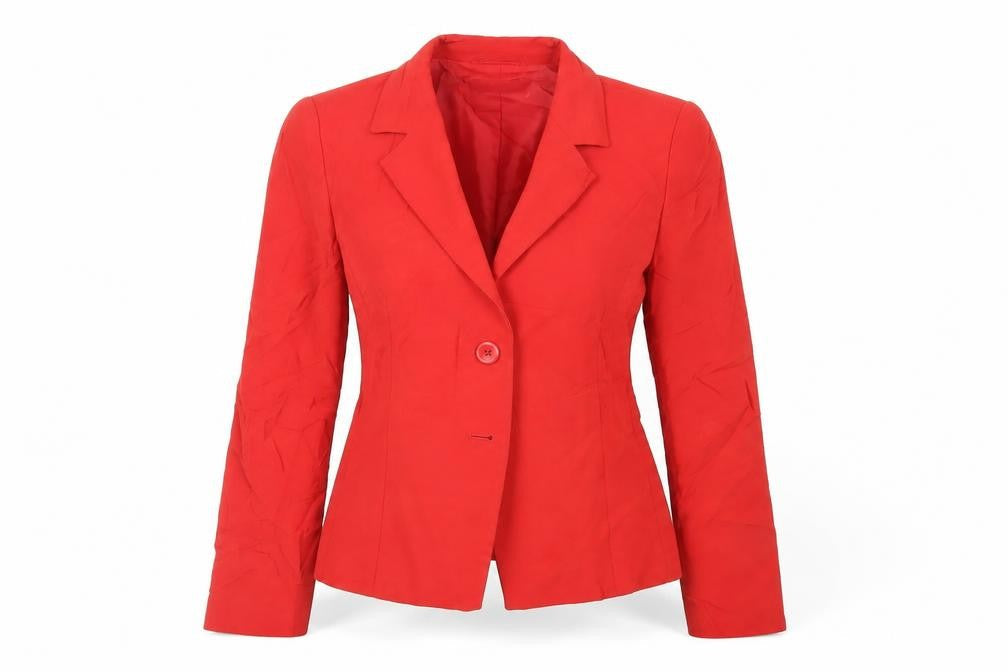 Planet Womens Red Jacket Blazer Size 8 Button