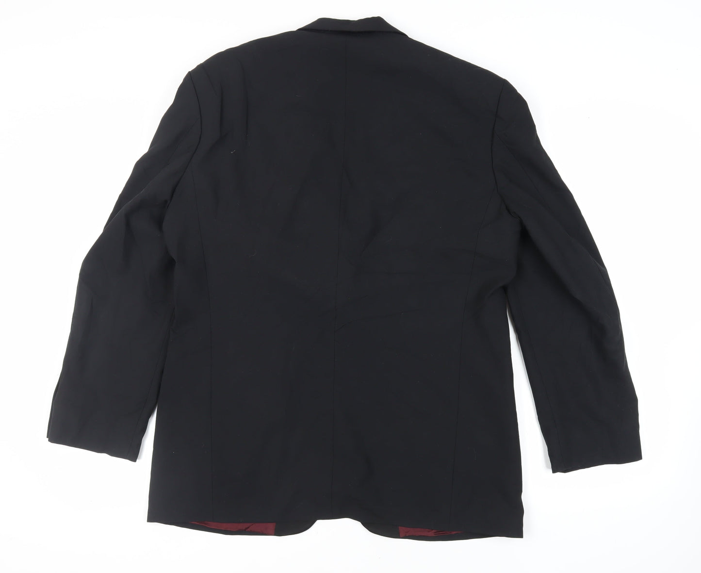 St Michael Mens Black Polyester Tuxedo Suit Jacket Size 42 Regular - Vintage