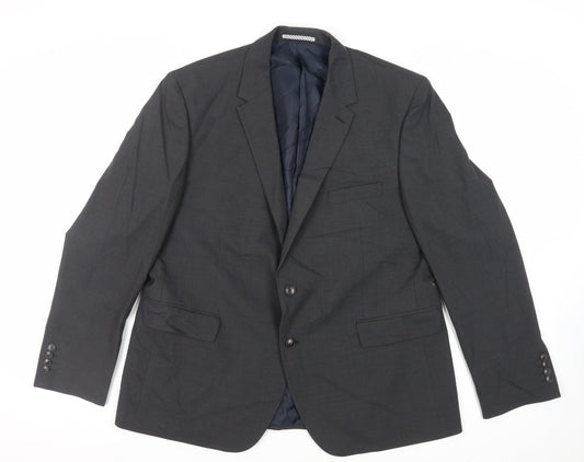 Marks and Spencer Mens Grey Wool Jacket Suit Jacket Size 46 Regular