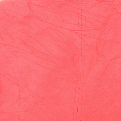 Brand and care label for Autograph women’s red jacket blazer, size UK 16, button