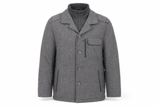 Autograph Mens Grey Jacket Size L Zip