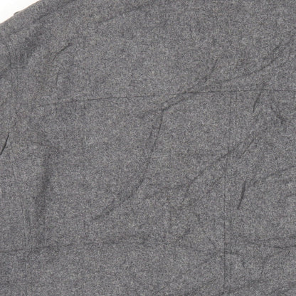 Brand and care label for Autograph men’s grey jacket, size L, zip