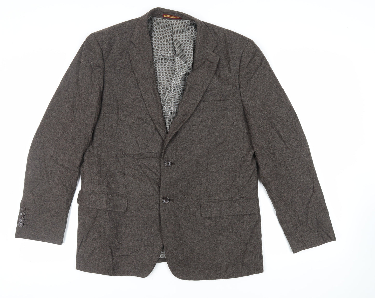 Skopes Mens Brown Polyester Jacket Suit Jacket Size 42 Regular
