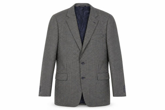Jos. A. Bank Mens Grey Geometric Wool Jacket Blazer Size 42 Regular