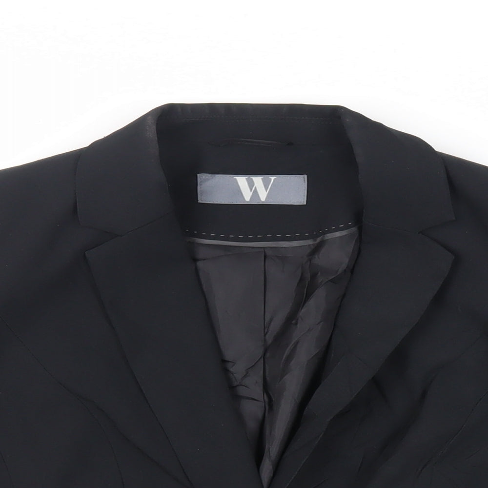 BHS Womens Black Jacket Blazer Size 12 Button