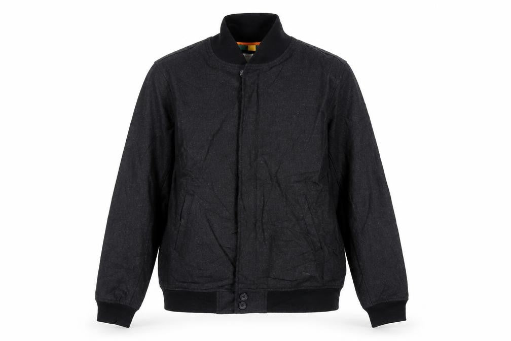 Saturdays Womens Black Bomber Jacket Jacket Size L Zip