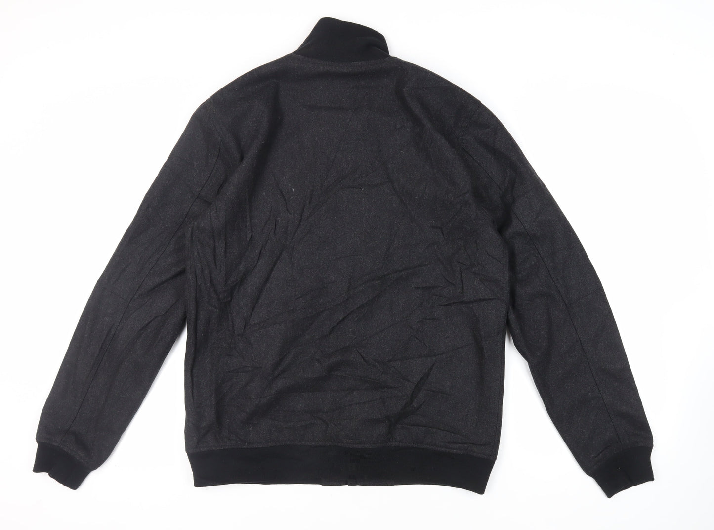 Saturdays Womens Black Bomber Jacket Jacket Size L Zip