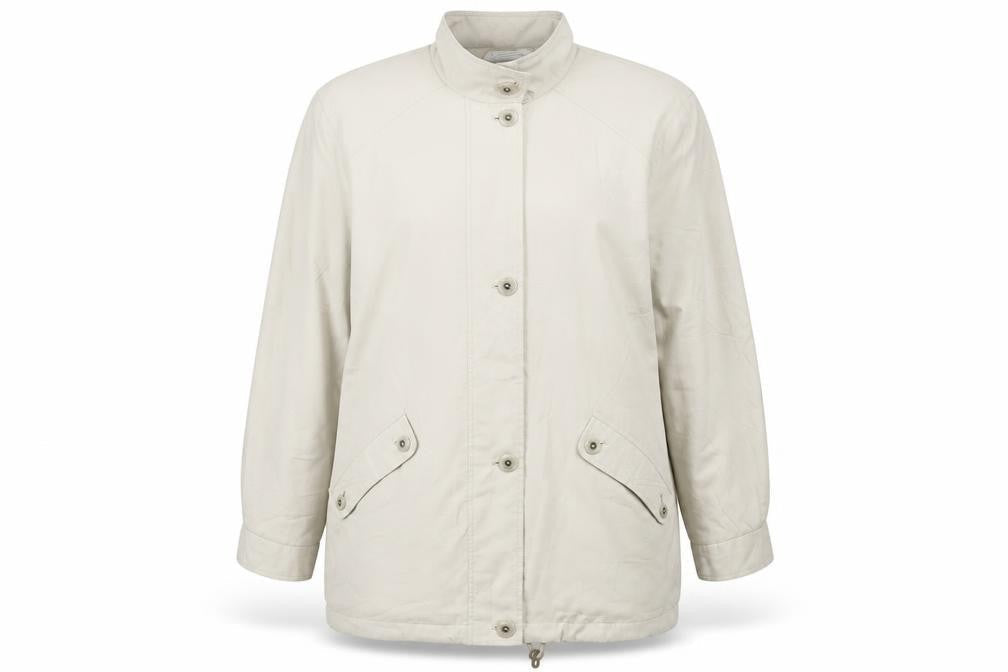 St Michael Womens Beige Jacket Size 14 Zip - Vintage