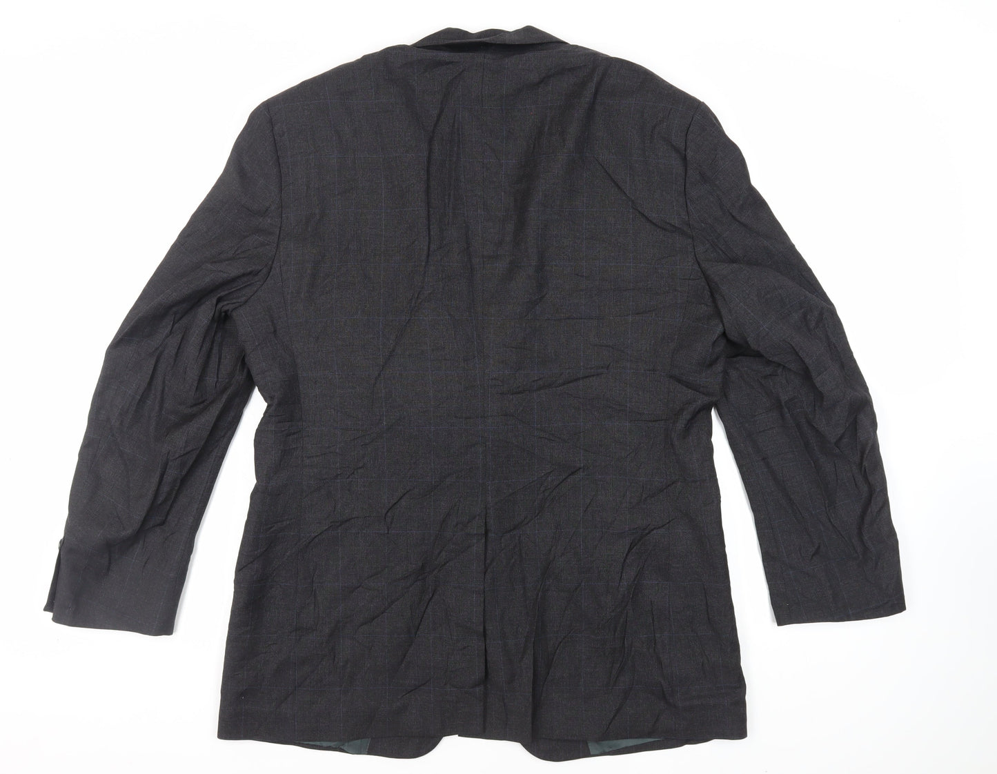 Jos. A. Bank Mens Grey Check Wool Jacket Suit Jacket Size 42 Regular