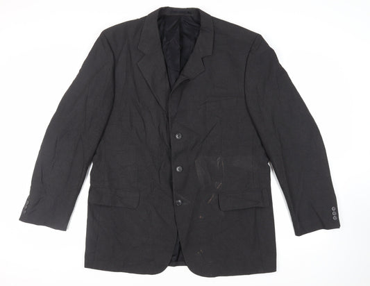 Copperstone Mens Grey Polyester Jacket Suit Jacket Size 46 Regular