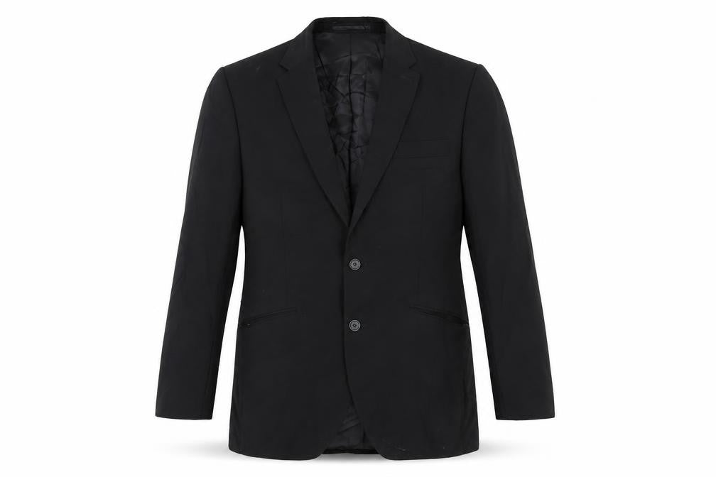 Kenneth Cole Mens Black Polyester Jacket Suit Jacket Size 40 Regular