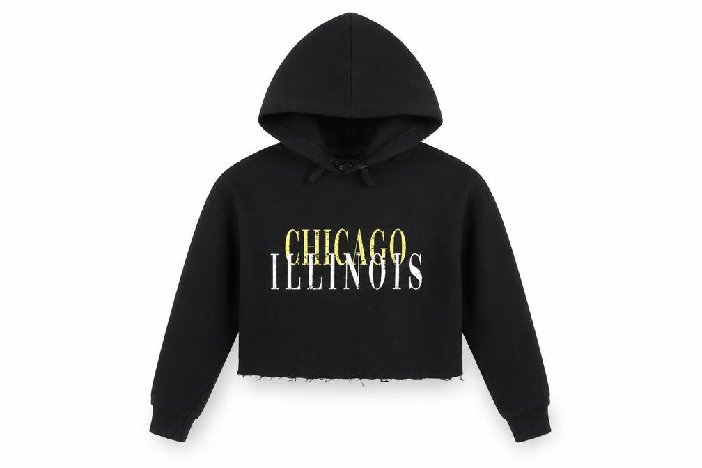 New Look Girls Black Cotton Pullover Hoodie Size 10-11 Years Pullover - Chicago