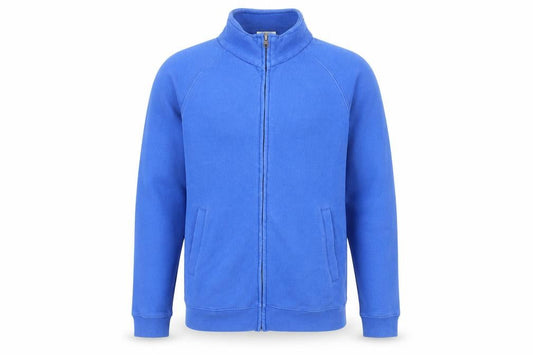 Bruntwood Mens Blue Cotton Full Zip Sweatshirt Size S - Vintage