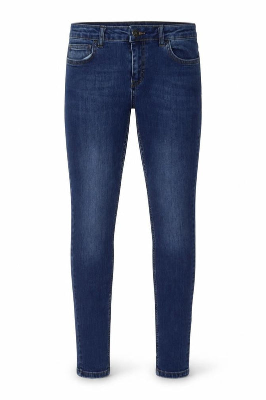 Hera Mens Blue Cotton Skinny Jeans Size 32 in L31 in Regular Button