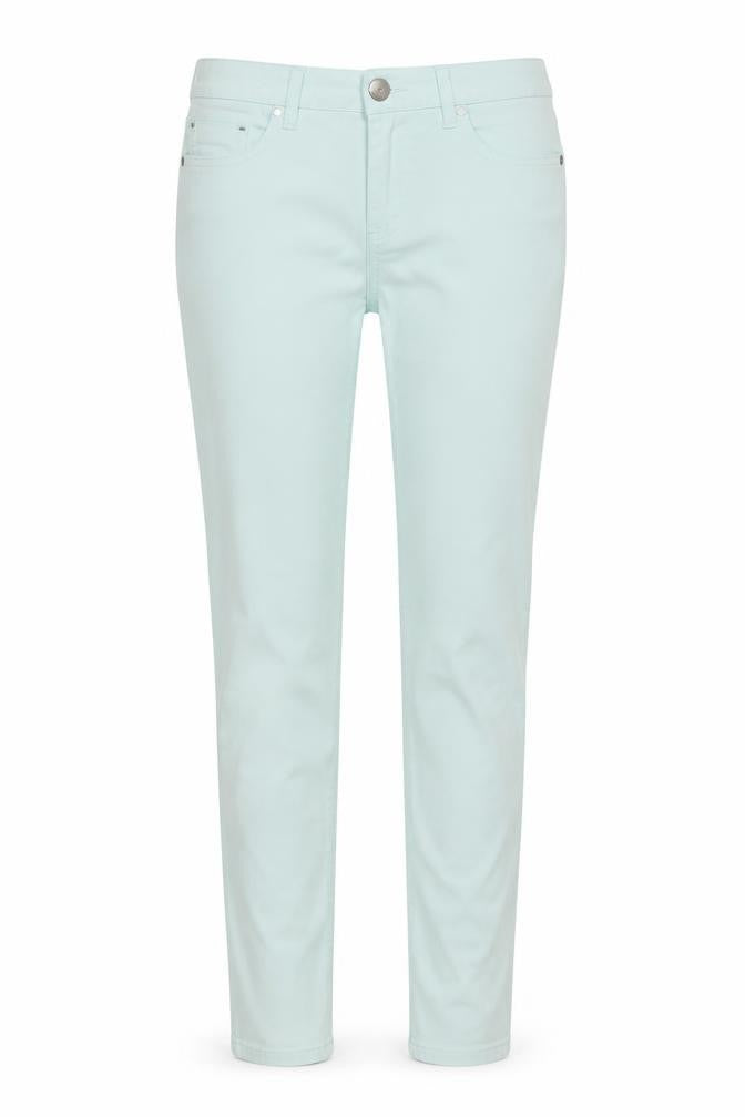 Principles Womens Green Cotton Skinny Jeans Size 8 L24 in Regular Button