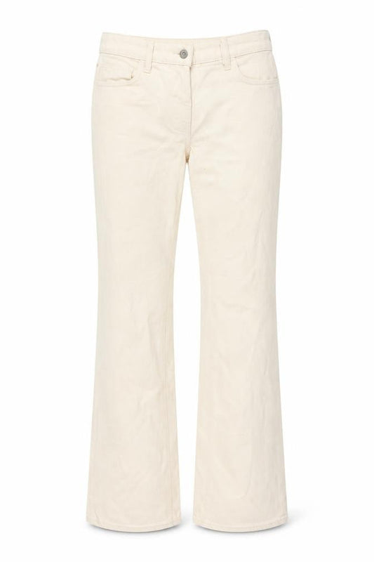 COLLUSION Womens Beige Cotton Flared Jeans Size 26 in L32 in Regular Button