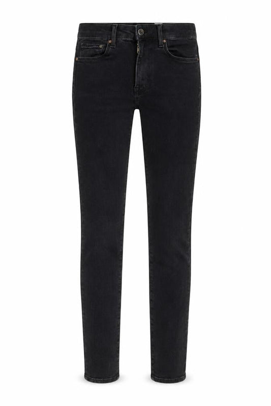 H&M Womens Grey Cotton Skinny Jeans Size 8 L30 in Regular Button