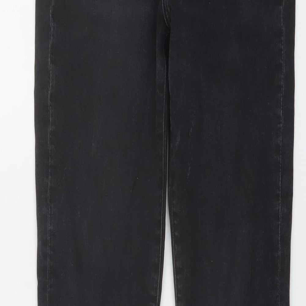 H&M Womens Grey Cotton Skinny Jeans Size 8 L30 in Regular Button