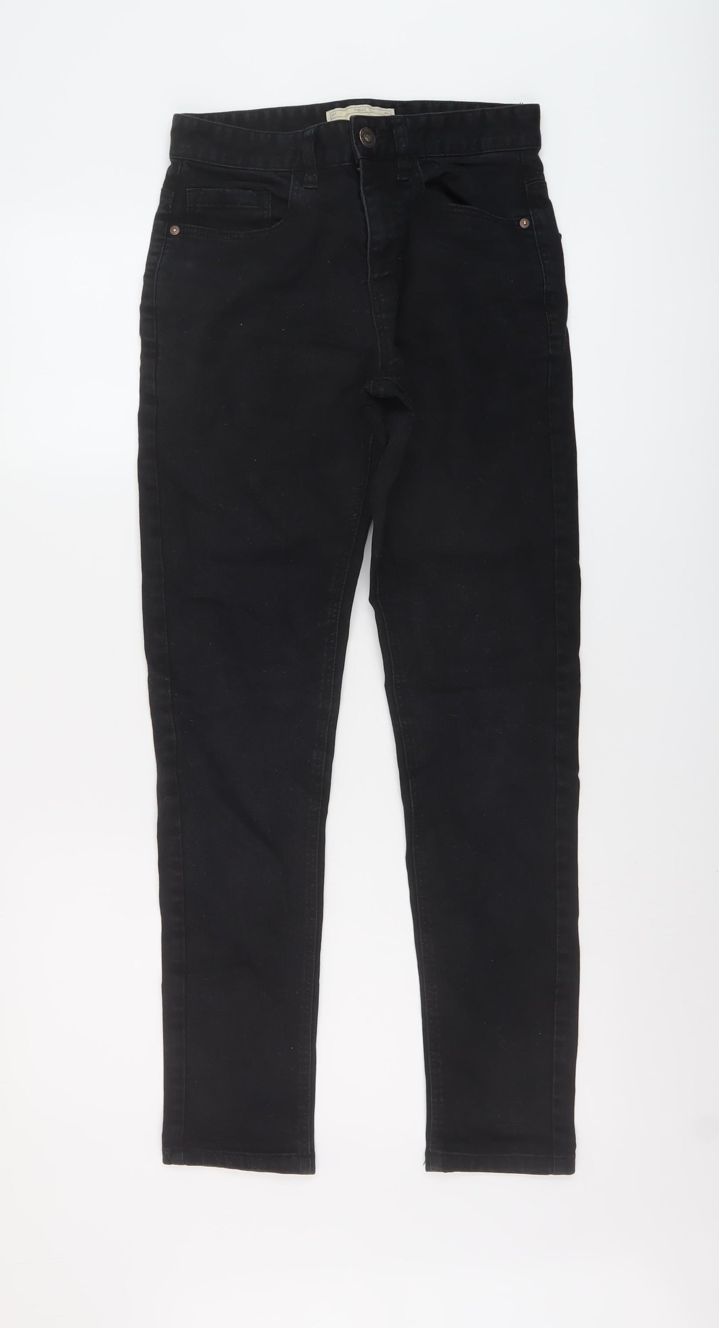 NEXT Mens Beige Cotton Skinny Jeans Size 26 in L31 in Regular Button