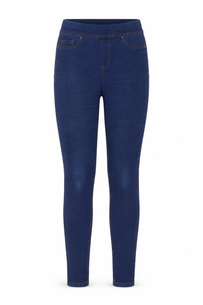 Denim & Co. Womens Blue Cotton Skinny Jeans Size 10 L28 in Regular
