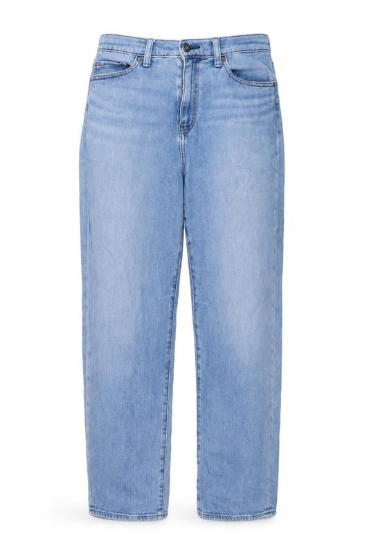 Uniqlo Womens Blue Cotton Mom Jeans Size 28 in L28 in Regular Button