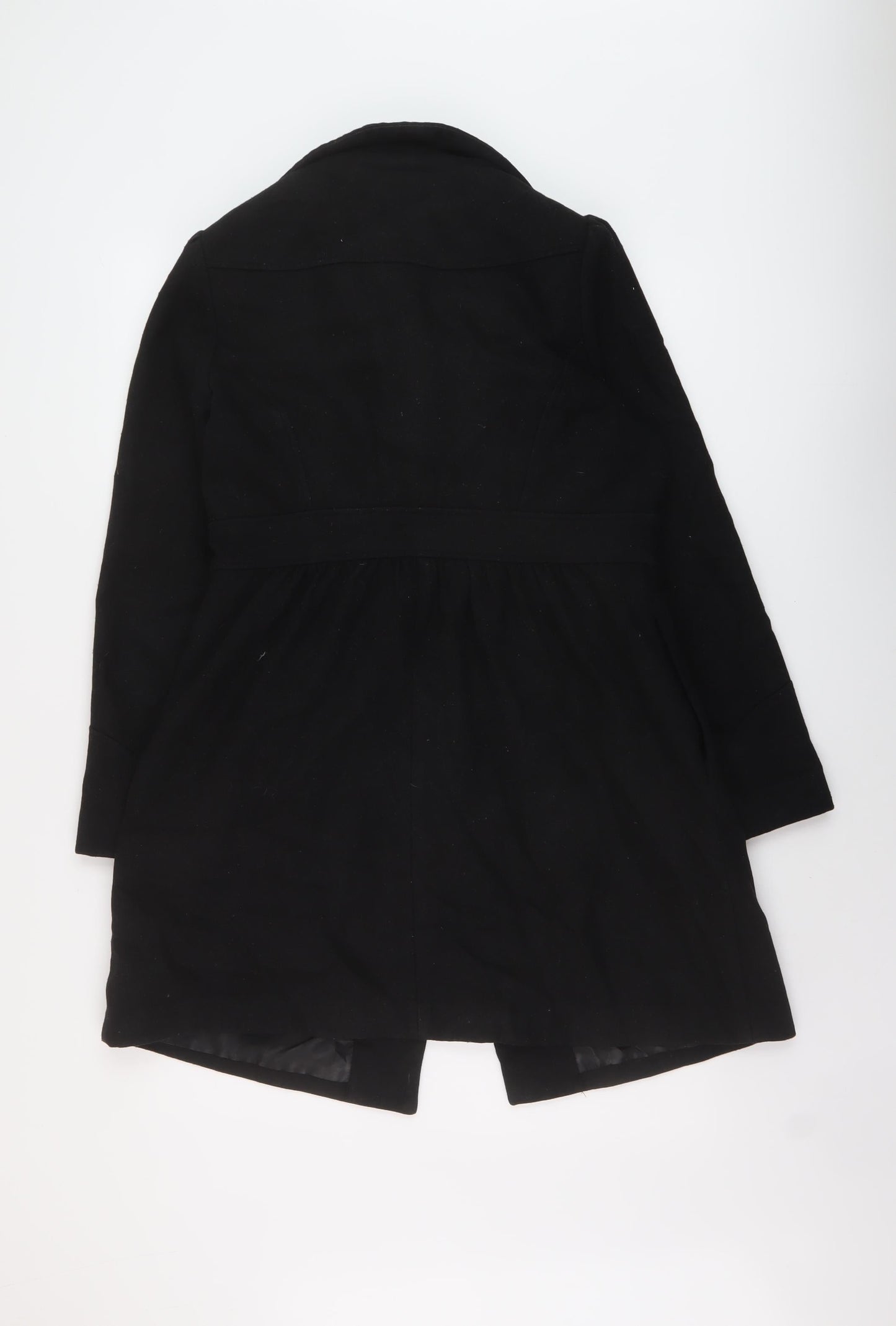 H&M Womens Black Pea Coat Coat Size 14 Button
