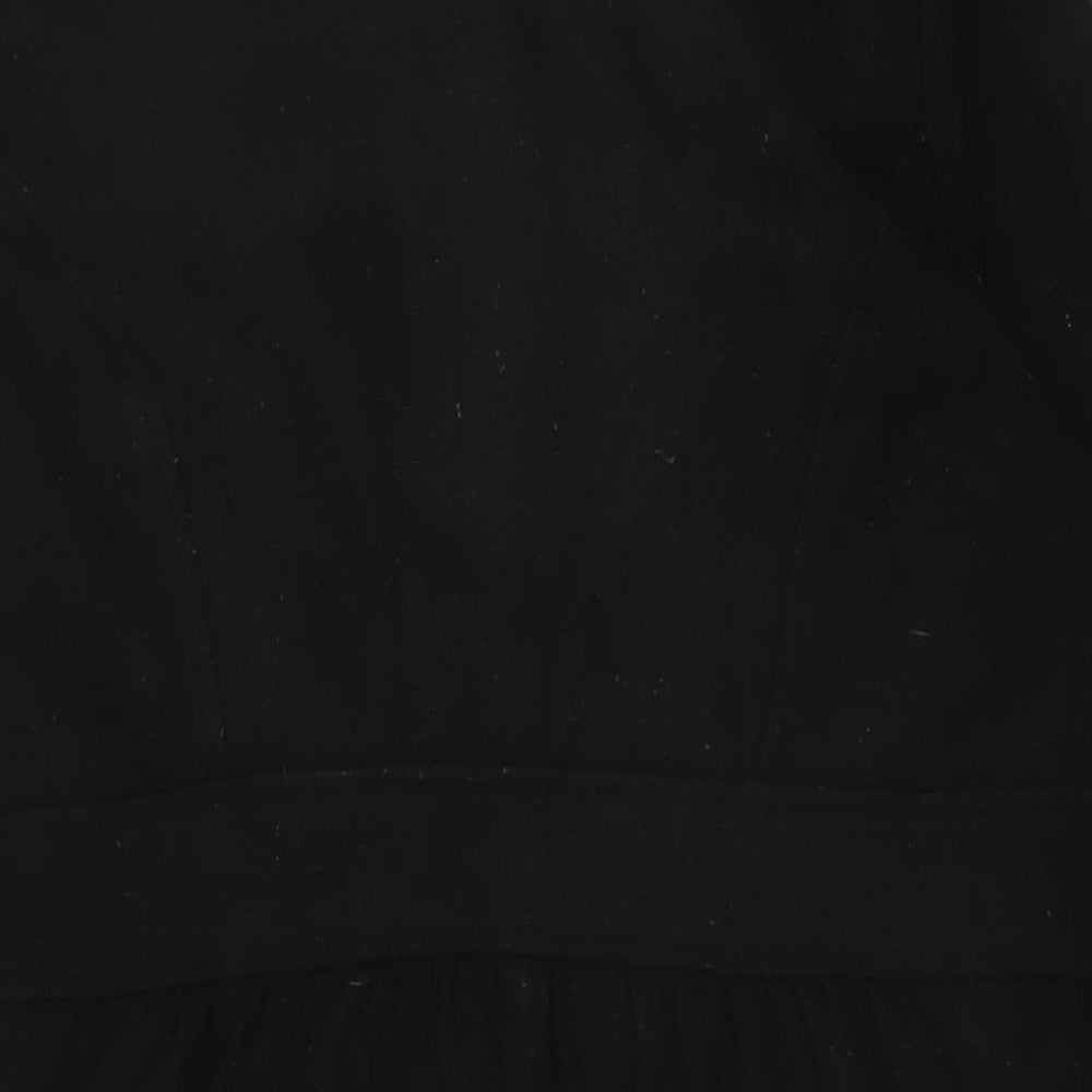 H&M Womens Black Pea Coat Coat Size 14 Button