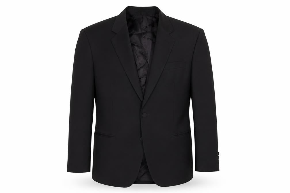 James Barry Mens Black Polyester Jacket Suit Jacket Size 42 Regular