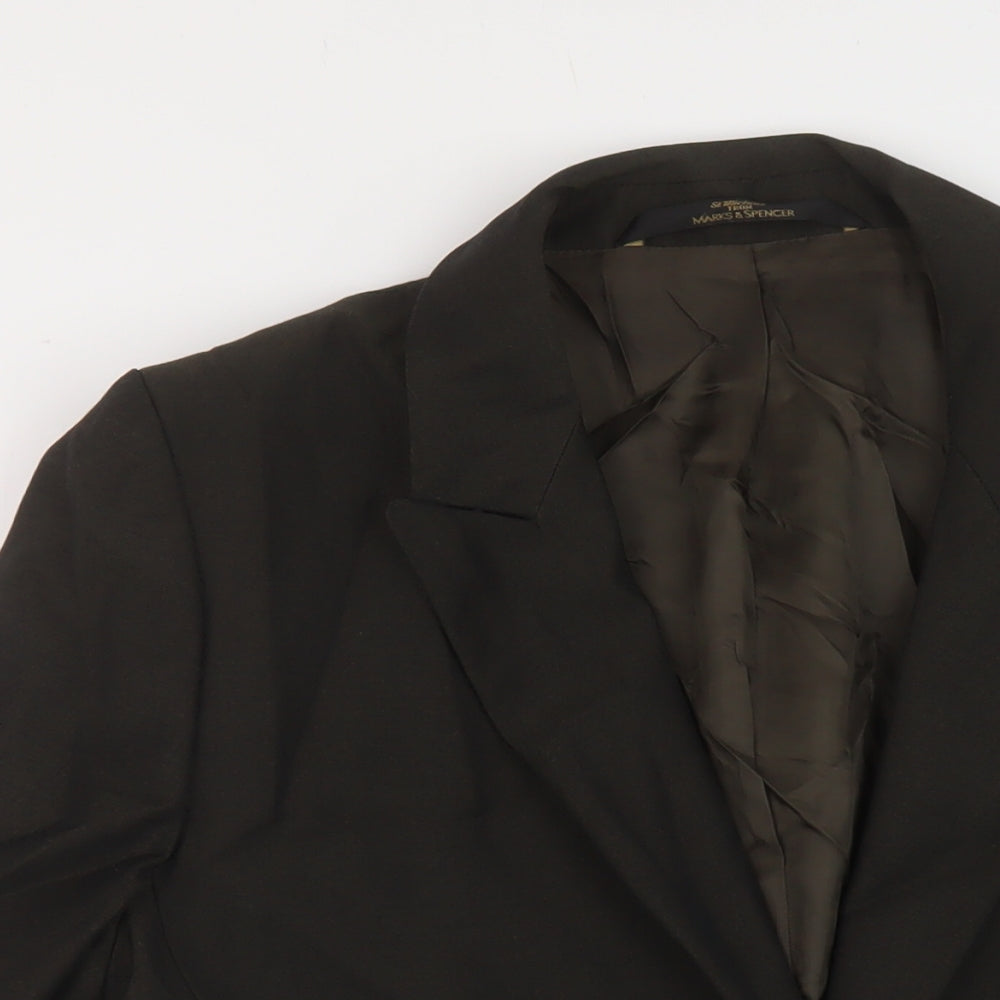 Marks and Spencer Womens Green Jacket Size 18 Button