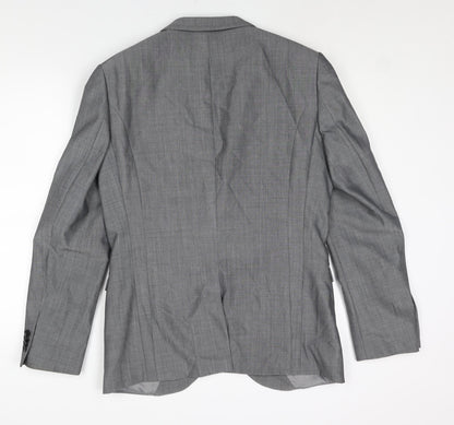 Next Mens Grey Wool Jacket Suit Jacket Size 40 Regular