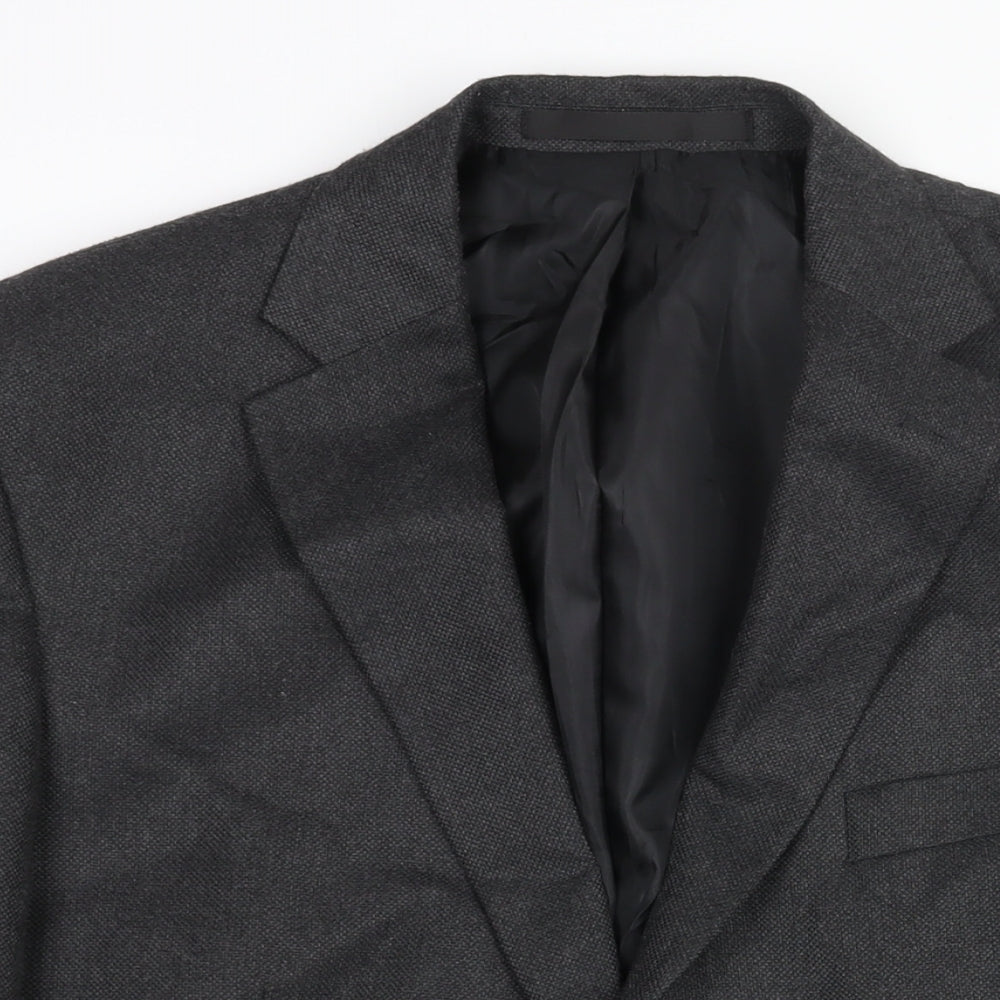 Marks and Spencer Mens Grey Polyester Jacket Suit Jacket Size 42 Regular