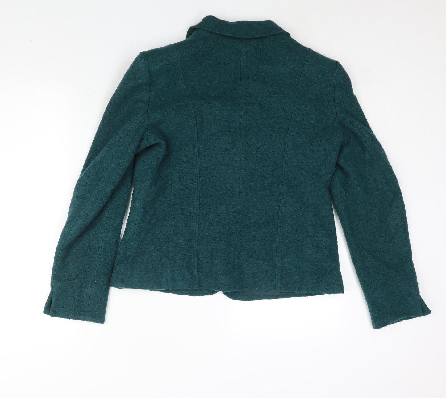 Kirsten Womens Green Jacket Size 12 Button