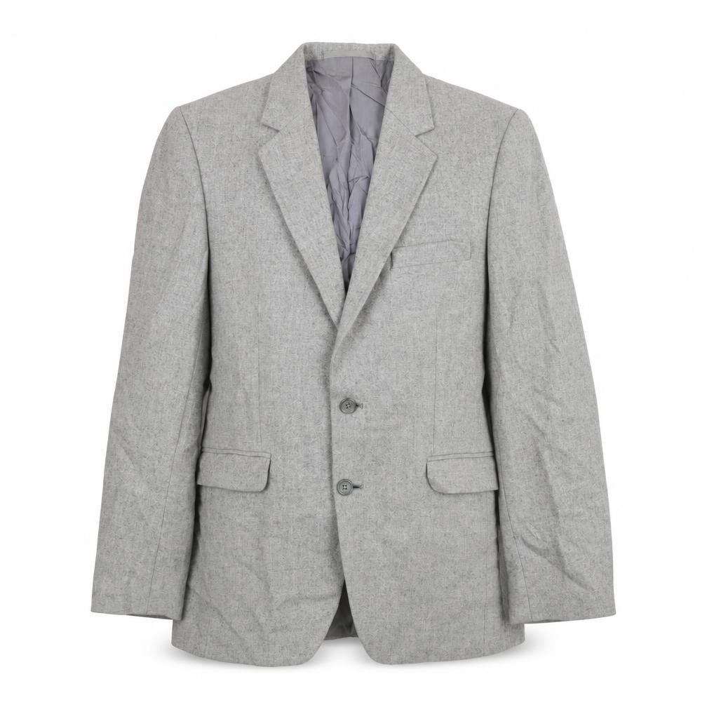 Falconry Mens Grey Wool Jacket Suit Jacket Size 38 Regular